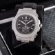 Japan Grade Patek Philippe Nautilus Chrono Watches Diamond Silver Case (7)_th.jpg
